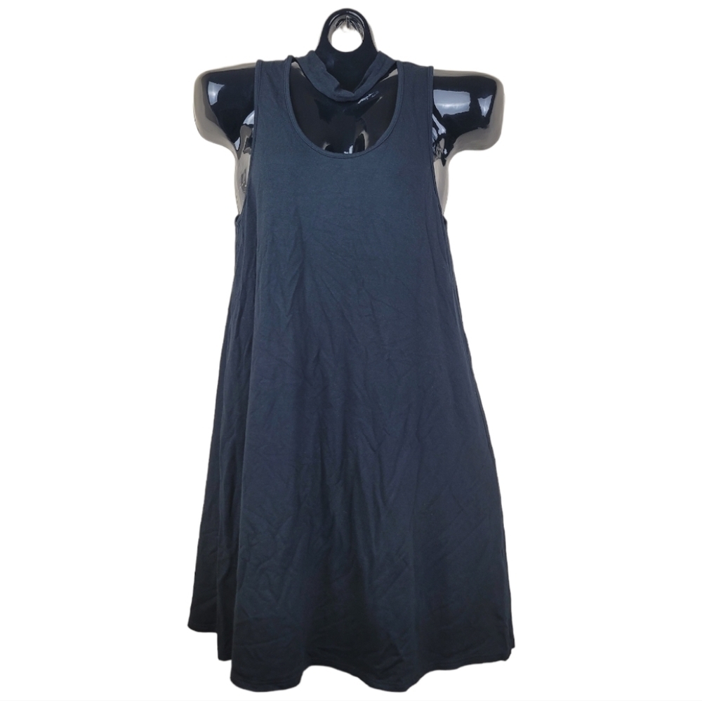 TOPSHOP Cut-out Neck Flare Bottom Sleeveless Dress